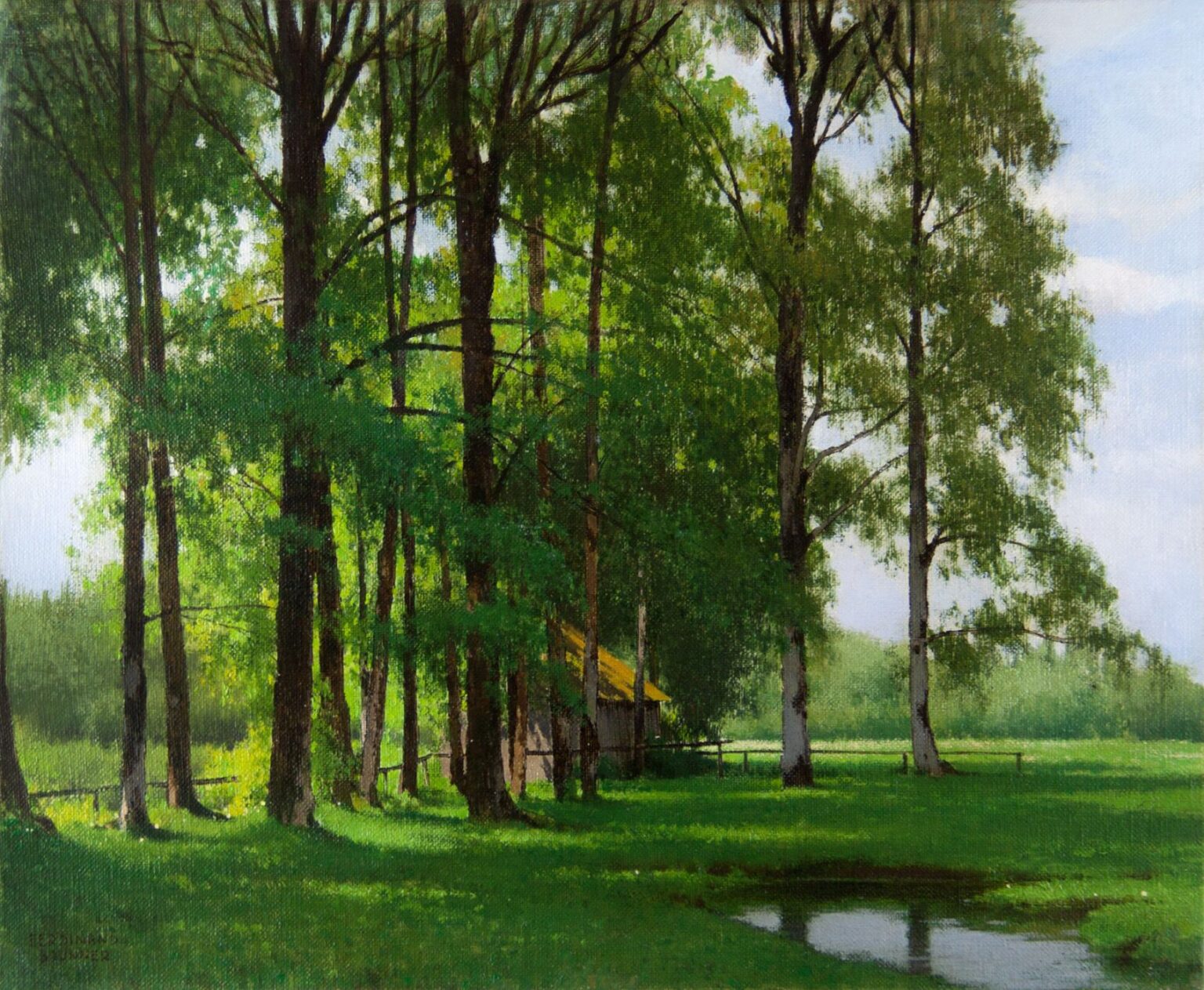 Landschaftsbild von Ferdinand Brunner