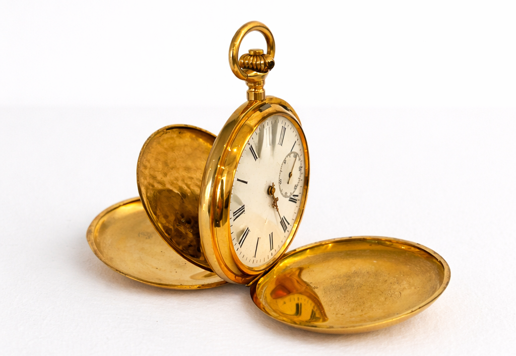 goldene antike taschenuhr zu verkaufen