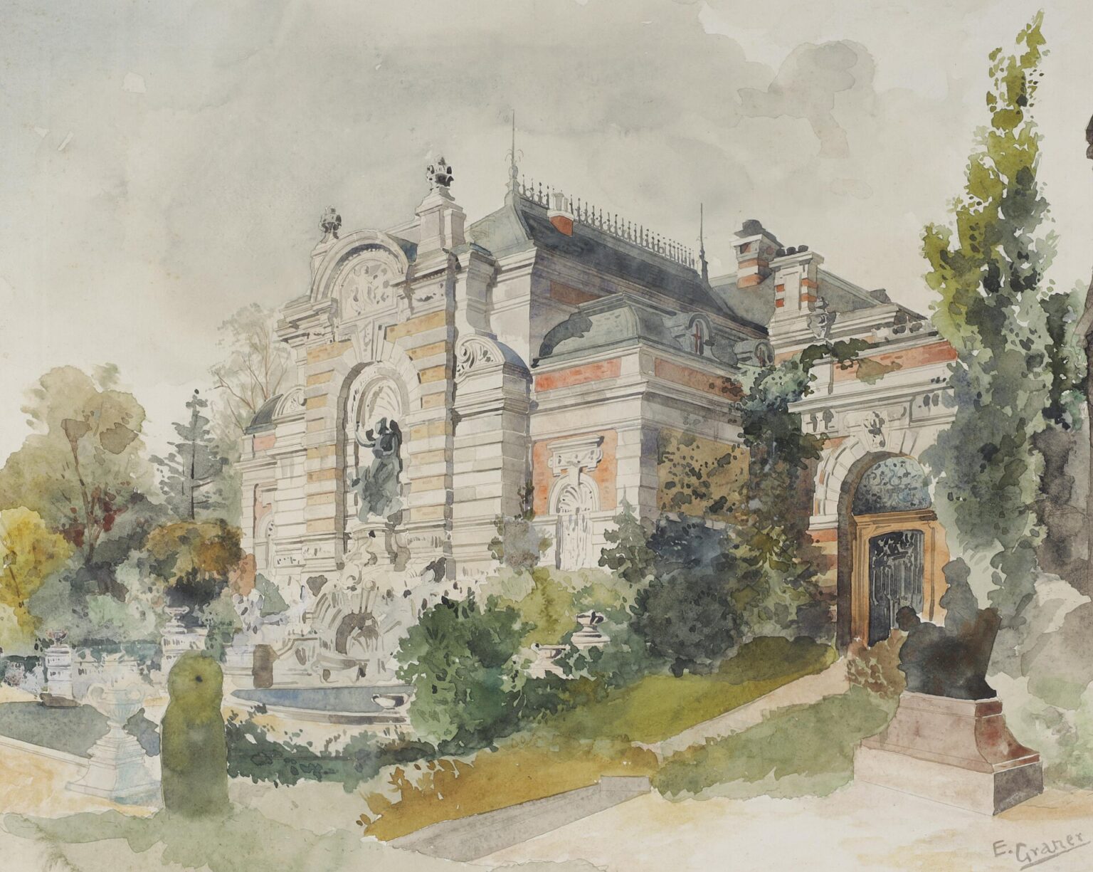 Ernst Graner - Villa in einem Park