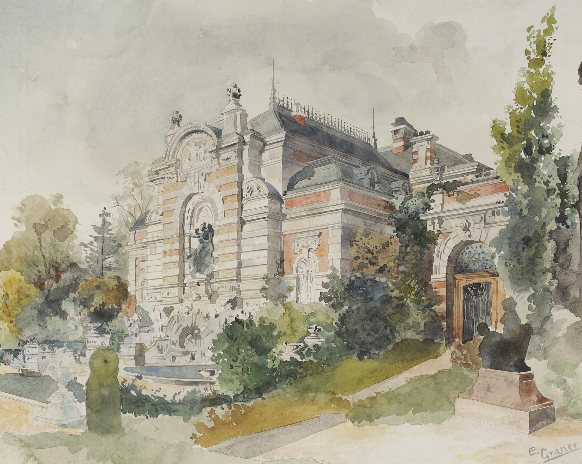 Ernst Graner - Villa in einem Park
