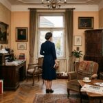 Elisabeth in der Eltern-Wohnung