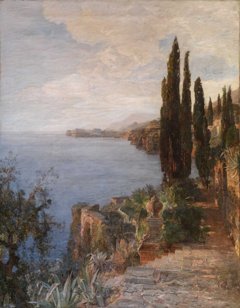 Gemälde Emil Jakob Schindler - An der dalmatinischen Küste bei Ragusa