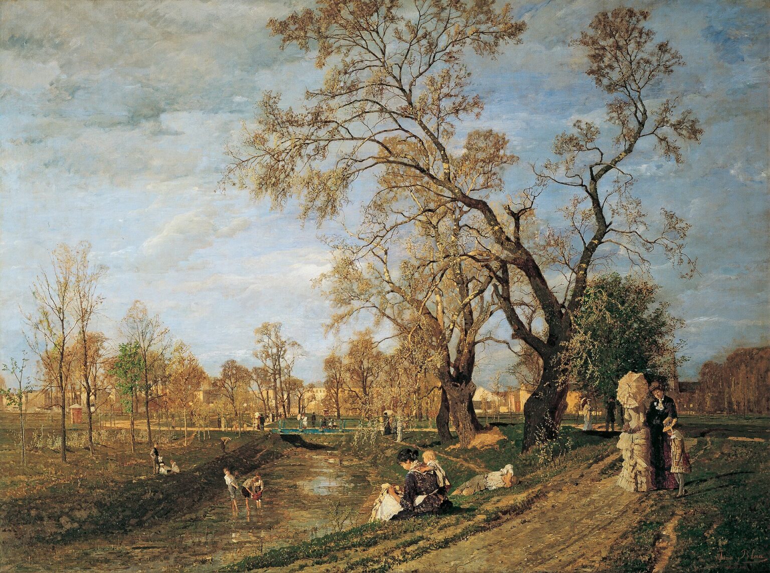 Tina Blau - Frühling im Prater - 2233 - Österreichische Galerie Belvedere